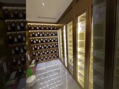 ตู้เก็บไวน์สแตนเลสราคาไม่แพงดีไซน์เรียบง่ายสำหรับใช้ในครัวเรือน