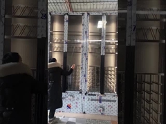 บาร์พับหรูหรา มีกระจก ตู้เก็บไวน์เหล็ก เคลื่อนย้ายง่าย