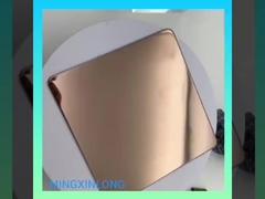 กระจกกาแฟโบราณ ชุดสแตนเลสสีทองสําหรับตกแต่ง