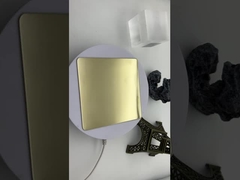 กระจกแชมเปญ ทองเหล็กไร้ขัดเหล็ก