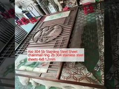 Aisi 304 Sb สแตนเลสแผ่นวงแหวนโซ่ 2b 304 สแตนเลสแผ่น 4x8 1.2mm