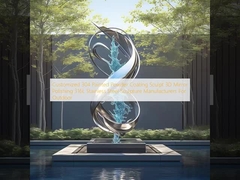 รับทําตามความต้องการ 304 Painted Powder Coating Sculpt 3D Mirror Polishing 316L สแตนเลส ผู้ผลิตรูปปั้นสําหรับกลางแจ้ง