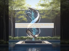 รับผลิตประติมากรรมจากเหล็กไร้ขัด 316L สําหรับกลางแจ้ง