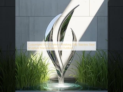 รับผลิตประติมากรรมจากเหล็กไร้ขัด 316L สําหรับกลางแจ้ง