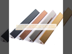 304 การสั่นสะเทือนสีบรอนซ์ทองกุหลาบแบบกำหนดเอง ขัดผิวสำเร็จรูป 316L สแตนเลสสตีล ขอบกระเบื้อง สำหรับตกแต่งภายใน