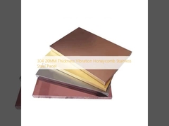 แผงสแตนเลสสตีลรังผึ้งแบบสั่นสะเทือน หนา 20 มม. 304