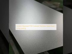 ผนังเหล็กไร้สารสกัดสี PVD กันรอย