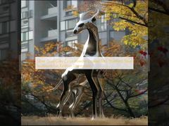 ประติมากรรมสแตนเลส 316L เคลือบผงสีเทาเงินทองสำหรับตกแต่งภายนอก