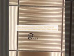 กระเบื้องโมเสกสแตนเลสเคลือบสีดำทนไฟโครงการผนังเชิงพาณิชย์โรงงานจัดหาโดยตรง