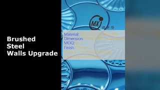 ผนังโมเสกสแตนเลสที่ทันสมัย