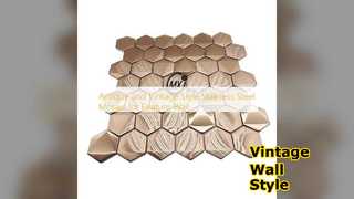 โมเสกสแตนเลสวินเทจสำหรับผนัง