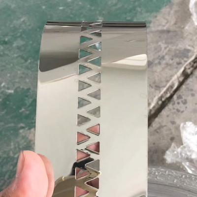 Punched Mirror Polished Stainless Steel Strip Coil JIS 304 Antirust