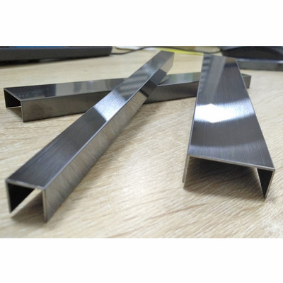 Hairline Color Stainless Steel Tile Trim 12*2438mm For Decorative Wall