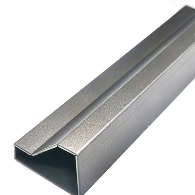 Decorative Black Titanium Stainless Steel Extrusion Profiles Inclined Plane 10ft