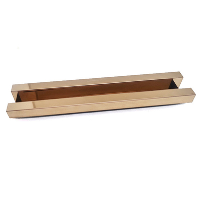 PVD 8K Mirror Stainless Steel Trim Strips Skirting Board Rose Gold