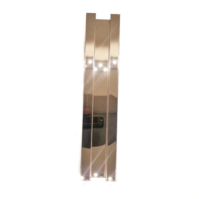 PVD 8K Mirror Stainless Steel Trim Strips Skirting Board Rose Gold