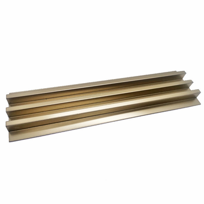 Zr Brass Stainless Steel Trim Strips Multi Slot Corner Trim Bending TUV AISI