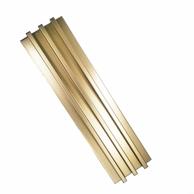 Zr Brass Stainless Steel Trim Strips Multi Slot Corner Trim Bending TUV AISI