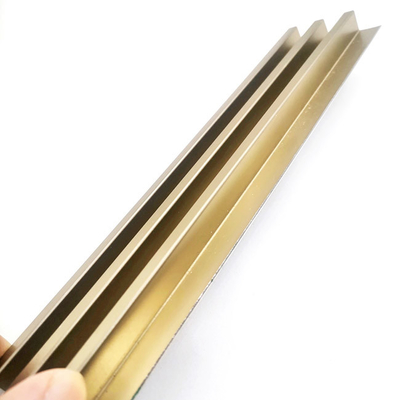 Zr Brass Stainless Steel Trim Strips Multi Slot Corner Trim Bending TUV AISI