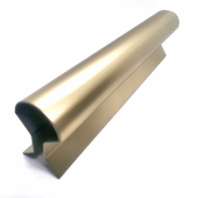 Zr Brass Scalloped Stainless Steel Trim Strips Profiles Metal Edging Strip 2438mm