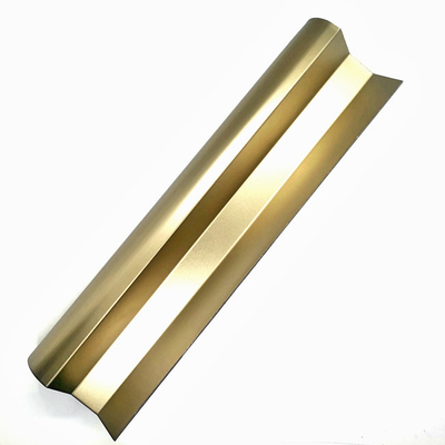 Zr Brass Scalloped Stainless Steel Trim Strips Profiles Metal Edging Strip 2438mm