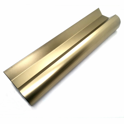 Zr Brass Scalloped Stainless Steel Trim Strips Profiles Metal Edging Strip 2438mm