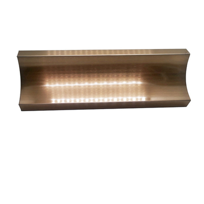 Arc Shaped Stainless Steel Trim Strips Rose Gold Hairline 10mm 40mm