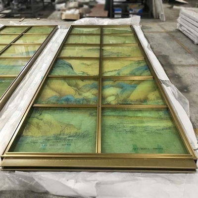 Hairline HL Stainless Steel Glass Partition 120*300cm Ornamental Sheet Metal Panels
