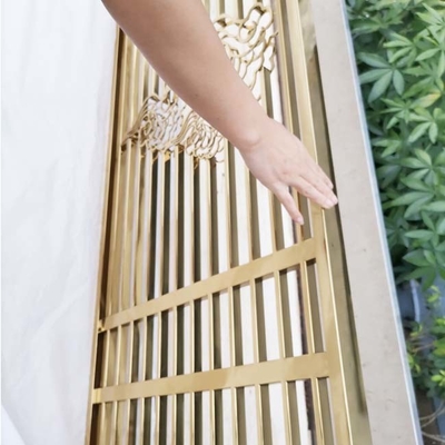 500*3000mm AISI 316 Stainless Steel Screen Partition Mirrored Room Divider Indoor