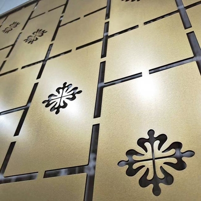 Decorative ASTM 316 Stainless Steel Screen Partition Zr-Brass Laser Cut Divider