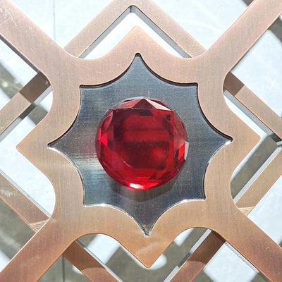 3.3m Stainless Steel Screen Partition Red Bronze AISI 316