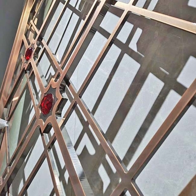 3.3m Stainless Steel Screen Partition Red Bronze AISI 316