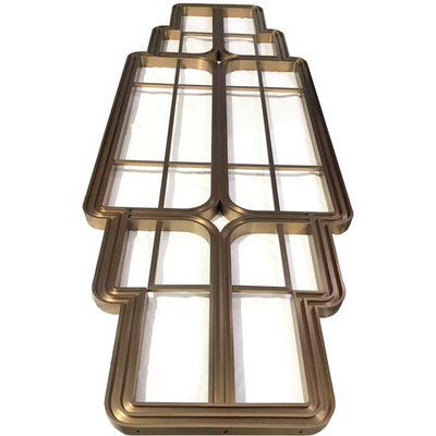 ODM PVD Coated Stainless Steel Screen Partition Bronze Room Divider 2*4m