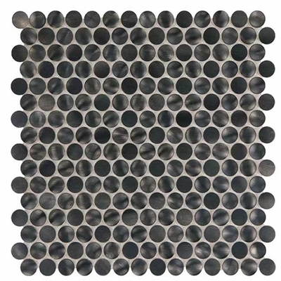 29cm Penny Round Stainless Steel Mosaic Tile ODM