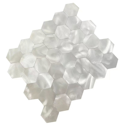 Vibration Metal Hexago Aluminium Mosaic Tiles Antirust 12*12in