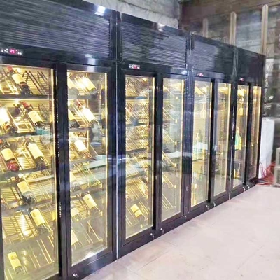 Bronze ODM Stainless Steel Wine Cabinets 24 Inch Wine Fridge AC240V