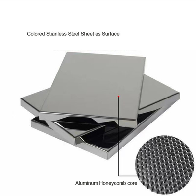 Color 304 Gold Silver 12K Mirror Stainless Steel Metal Honeycomb Sheet For Wall Cladding