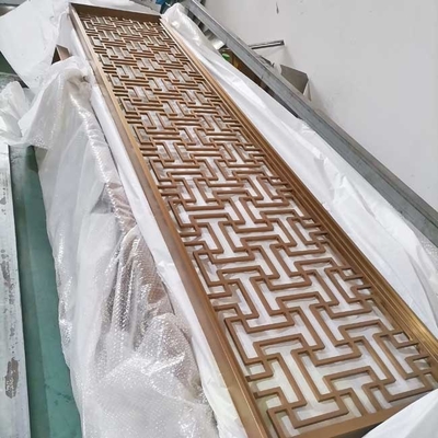 1.2m Rose Gold Aluminium Room Partition Wearproof For Living Room
