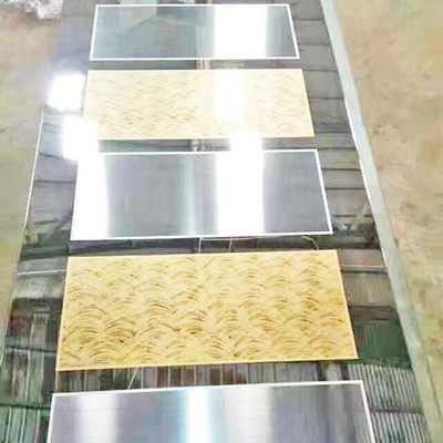 Etched Mirror 8K Base Custom Pattern Color Stainless Steel Sheet for Elevator