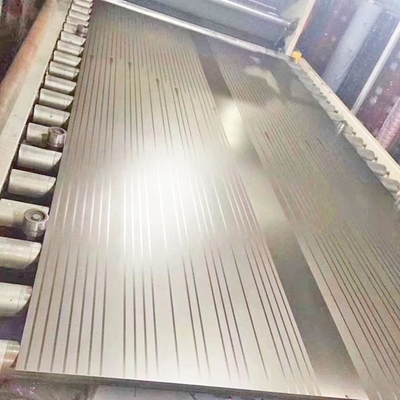 Simple Style Etched Mirror 8K Gold Color Stainless Steel Sheet