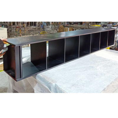 ODM Black Metal Display Cabinets Stainless Steel Display Case AISI ISO9001