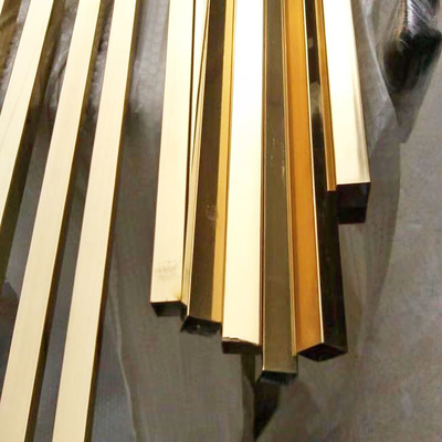 0.3mm To 3mm Stainless Steel Tube Pipe JIS 202 2 Inch Antirust PVD Plating Titanium