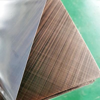 ราคาดี 304 สีทองแดง สีขาข้าม 45 องศา ผัดปลายแผ่นสแตนเลส ออนไลน์