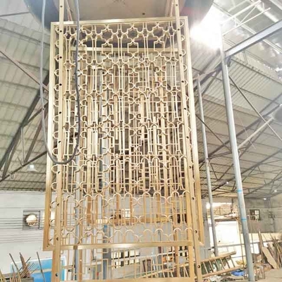 JIS 201 Stainless Steel Screen Partition Beadblasted PVD Laser Cut Decorative Screens