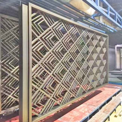 JIS 201 Stainless Steel Screen Partition Beadblasted PVD Laser Cut Decorative Screens