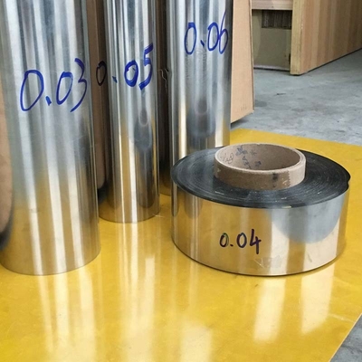0.01mm To 0.1mm Stainless Steel Foil Rolls Cold Rolled BA Polished
