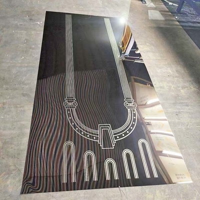 Roman Column Pattern Etched Stainless Steel Sheet For Elevator Cab