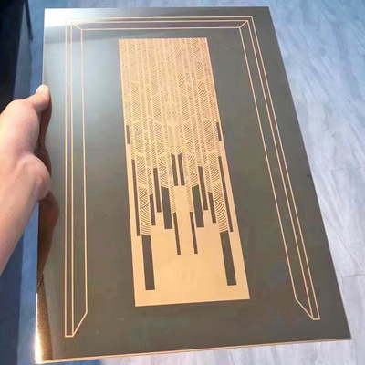 Custom Small Sample Black Etching Stainless Steel Sheet
