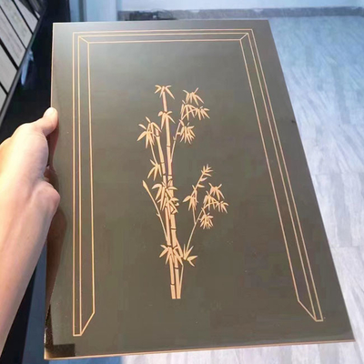 Custom Small Sample Black Etching Stainless Steel Sheet