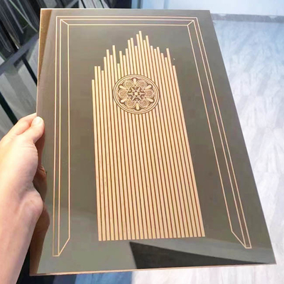 Custom Small Sample Black Etching Stainless Steel Sheet